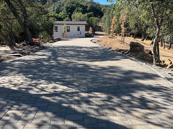 massive paverstone driveway!