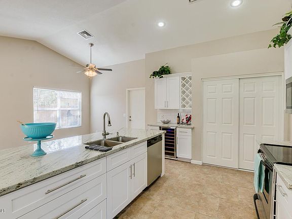 Kitchen from dining space