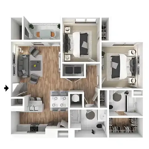 Floor plan 2X2
