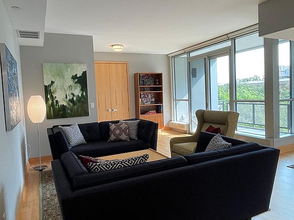 Living room facing the entry way