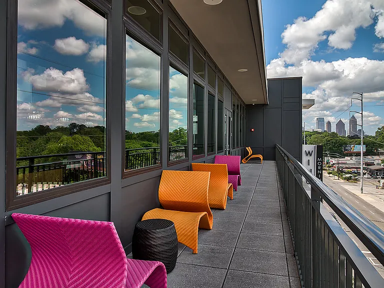 Our Sky Lounge features an outdoor balcony