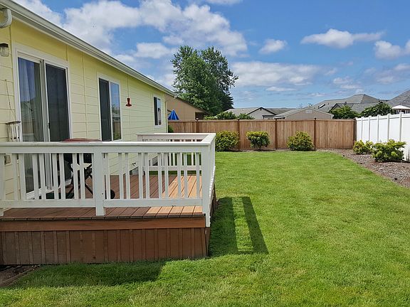 Back yard w/ deck