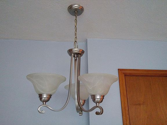 Dining room lighting.