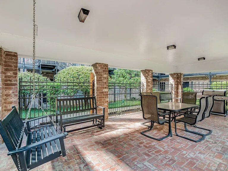 Barbeque area with outdoor seating
