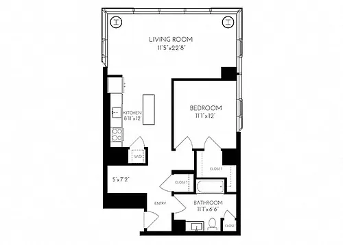 Floor plan 1 E - 1