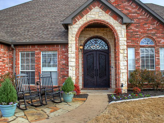 Double iron front doors