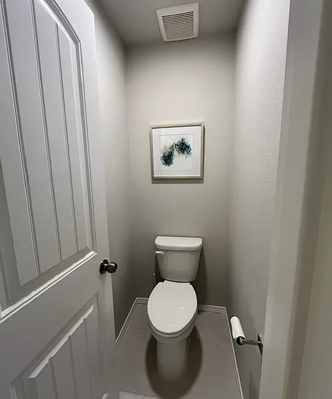Separate toilet area