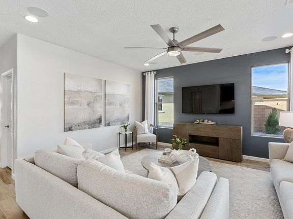 Large windows brighten up the beautiful gathering room.