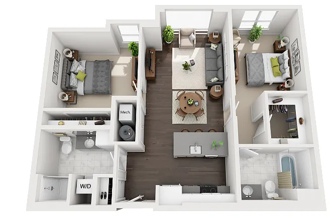 Floor plan B-D2