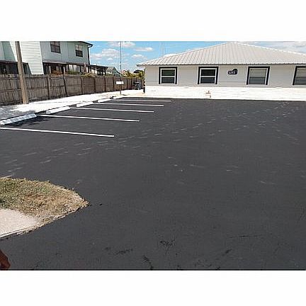 Parking newly sealed