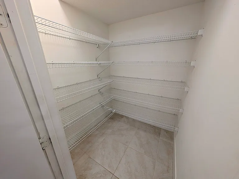 -Large pantry with shelving