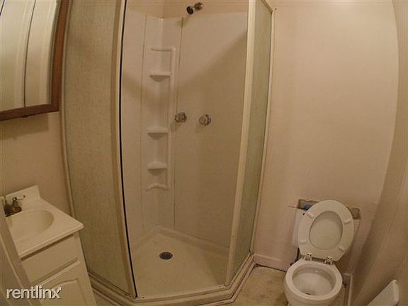 Bathroom with shower only