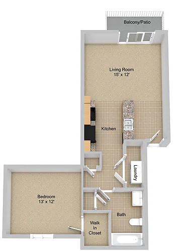 Floor plan One Bedroom