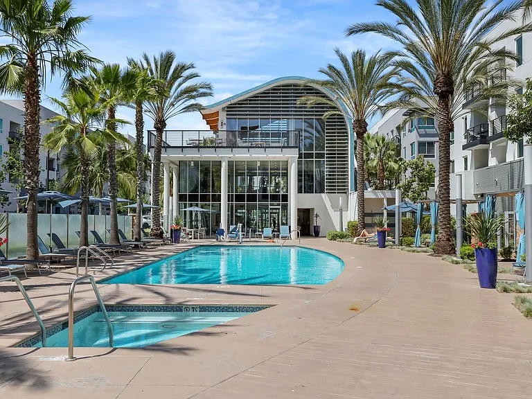 Cool off on a hot afternoon at the resort-style pool and spa