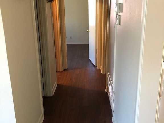 view from living room to hallway