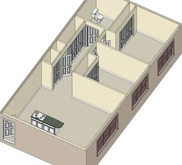 2 bedroom floor plan 3D 2 bedroom floor plan 3D