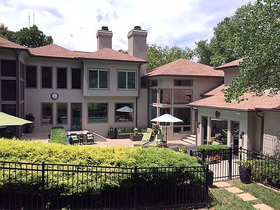 View from 1 acre rear lawn