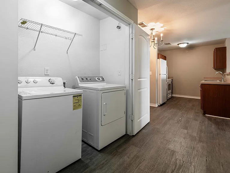 Modern Washer and Dryer at Inwood Crossings Apartments in Wichita, KS