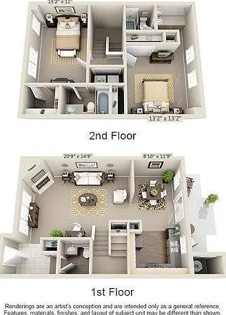 2 Bedroom | 2.5 Bath | 1484 SF 2 Bedroom | 2.5 Bath | 1484 SF
