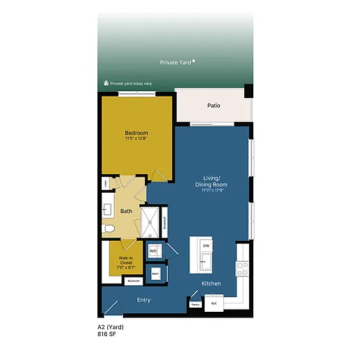 Floor plan A2 (Yard)