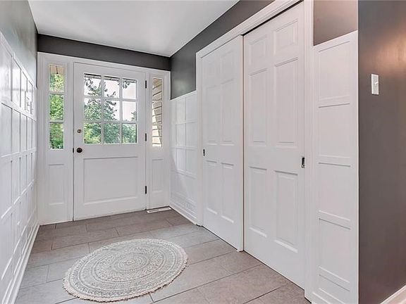 The entry way at Pinetree includes plenty of storage space for all your coats and shoes.