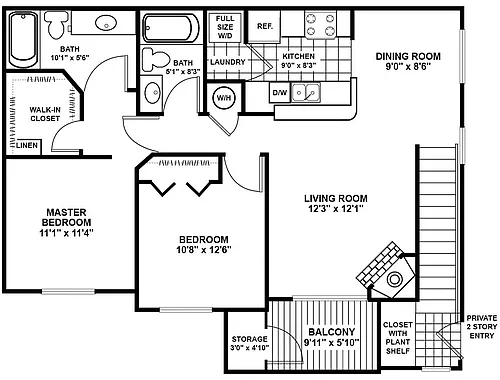 Floor plan Maple 2 - Signature