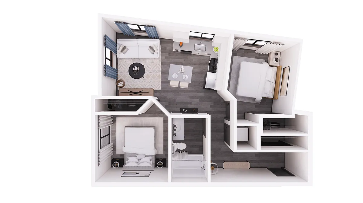 Floor plan 2X1 A