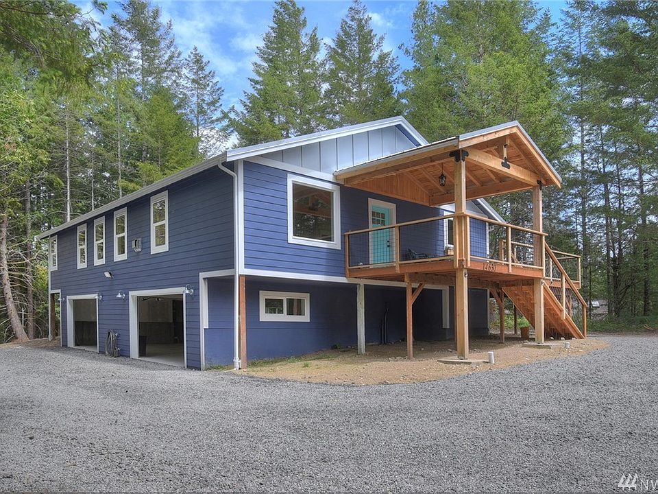 Old growth cedar from the property was used for this porch area!