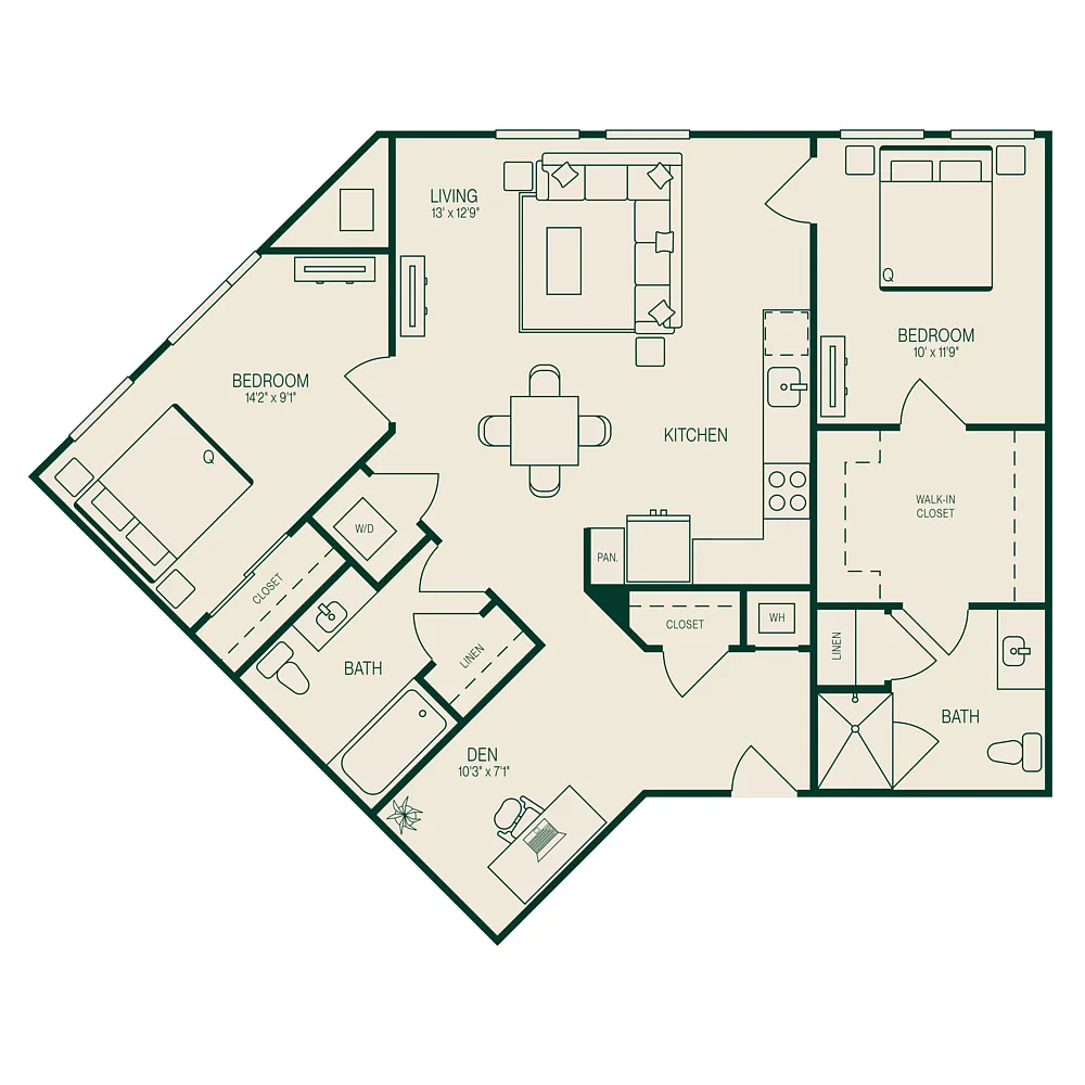 Floor plan B12.Den