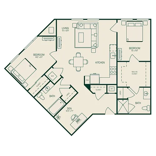 Floor plan B12.Den