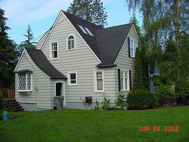 Side view from huge yard