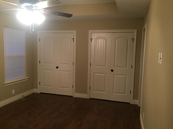 Master has his and hers closets