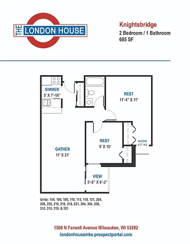Floor plan Knightsbridge