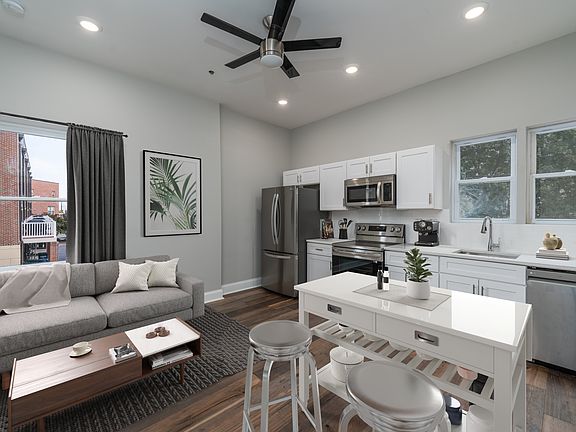 furnished kitchen/living room