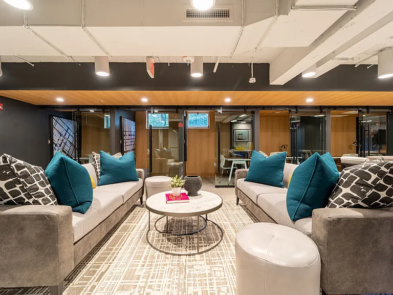 Co-working space with printing and coffee station