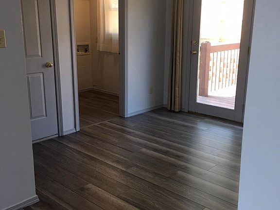 Dining room with new floor