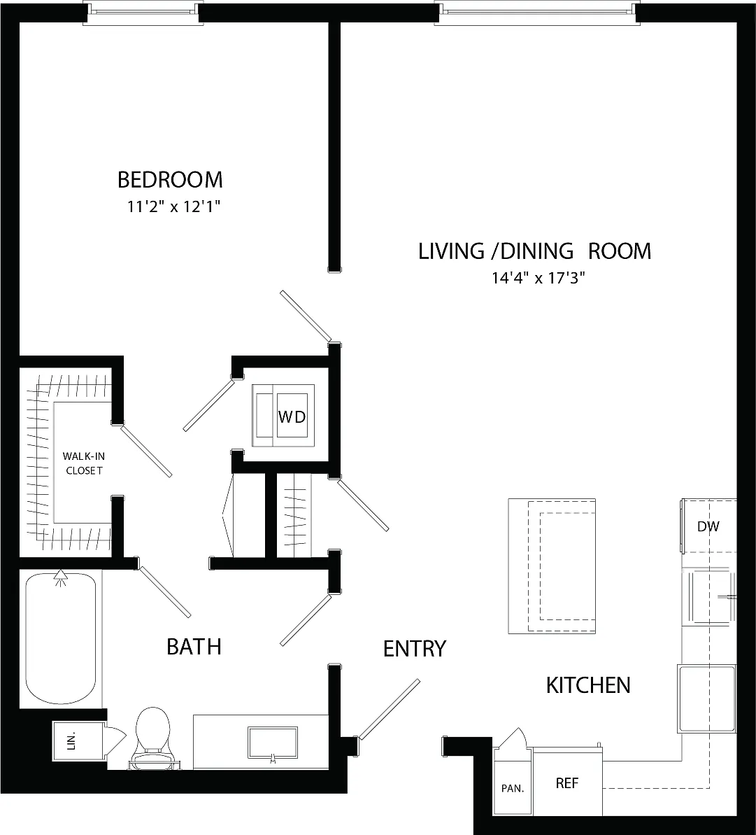 Floor plan A7 No Balcony