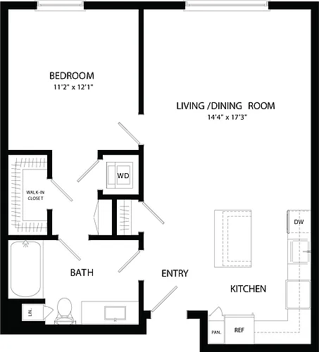 Floor plan A7 No Balcony