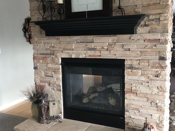 See through fireplace 