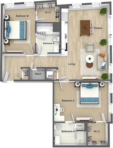Floor plan B18