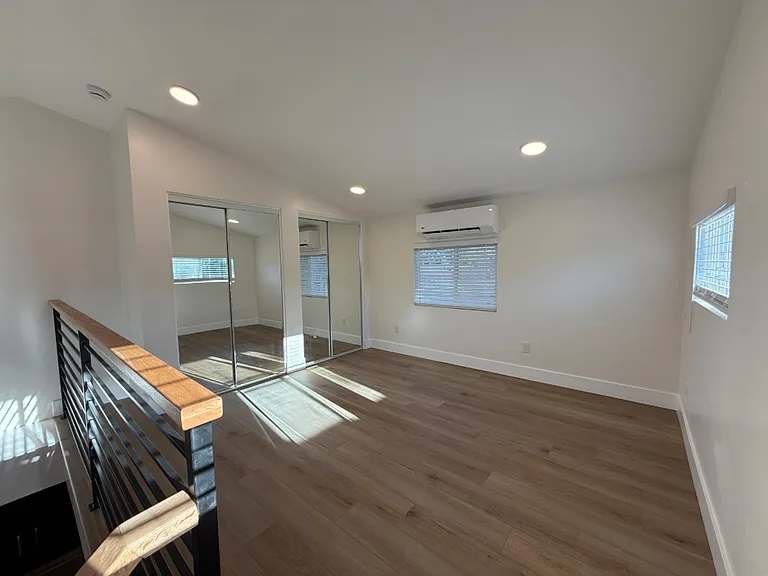 Loft space with double closets, mini-split A/C and heat