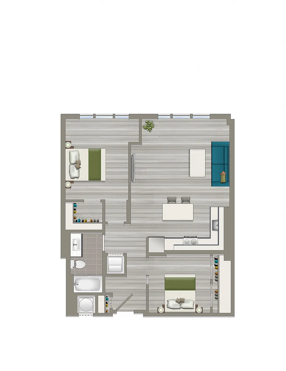 Floor plan 2-1-E