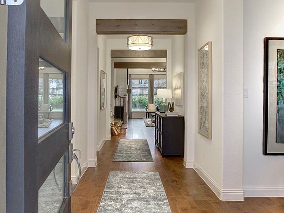 Foyer with door open