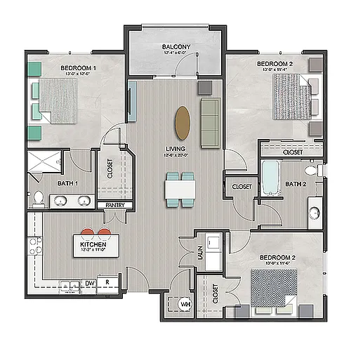 Floor plan 3 bedroom