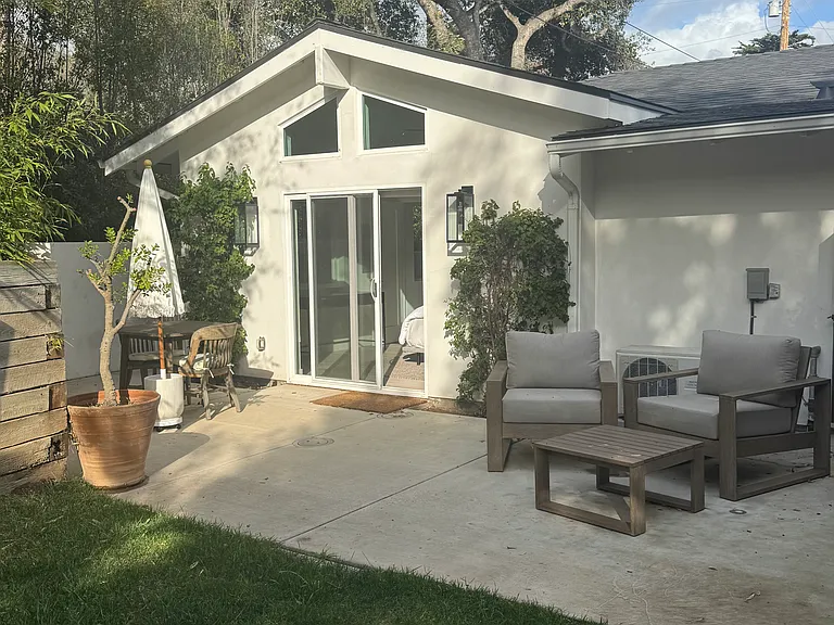 backyard off the bedroom
