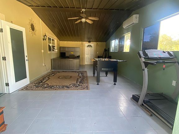 Front porch with AC