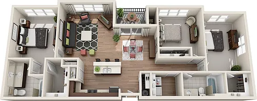 Floor plan 3X2 B