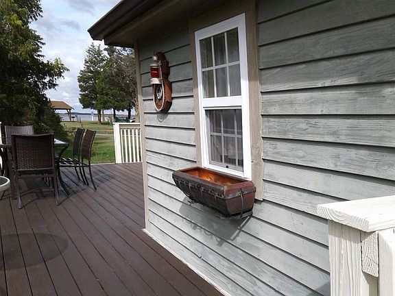 Rear portion of deck.