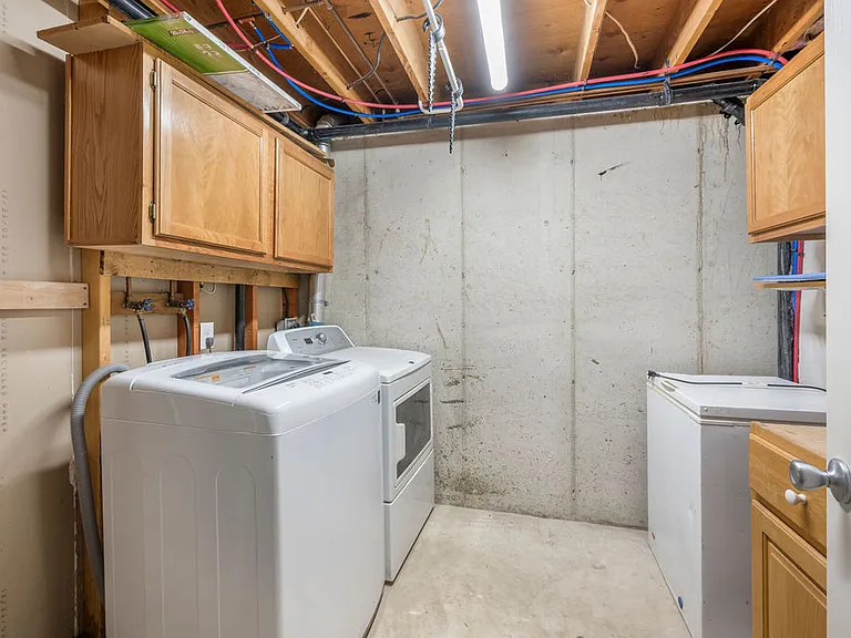 full size washer and dryer in the unit