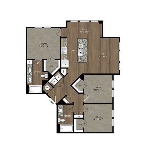 Floor plan C1.a